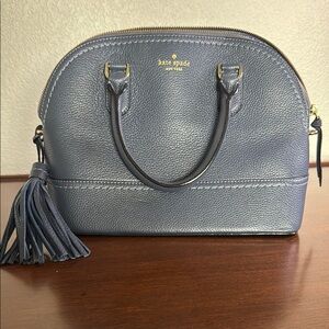 Kate Spade Navy Satchel with Dome Shape and Tassel